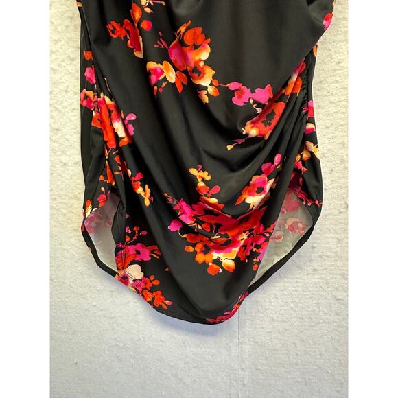 Vibrant Floral Women Swim One Piece - Picture 2 of 8